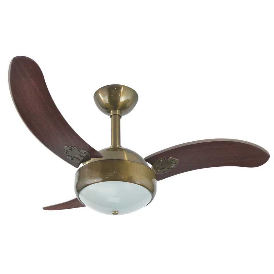 Max 1007 – Corpo verde fumê · 3 pás MDF tabaco