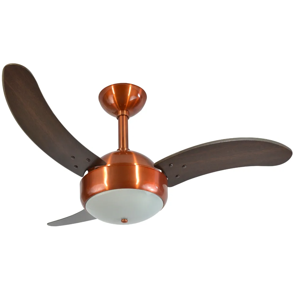 Max 1007 – Corpo cobre · 3 pás MDF tabaco