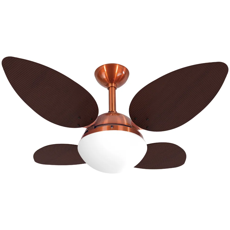 Prime 1024 – Corpo cobre · 4 pás rattan tabaco