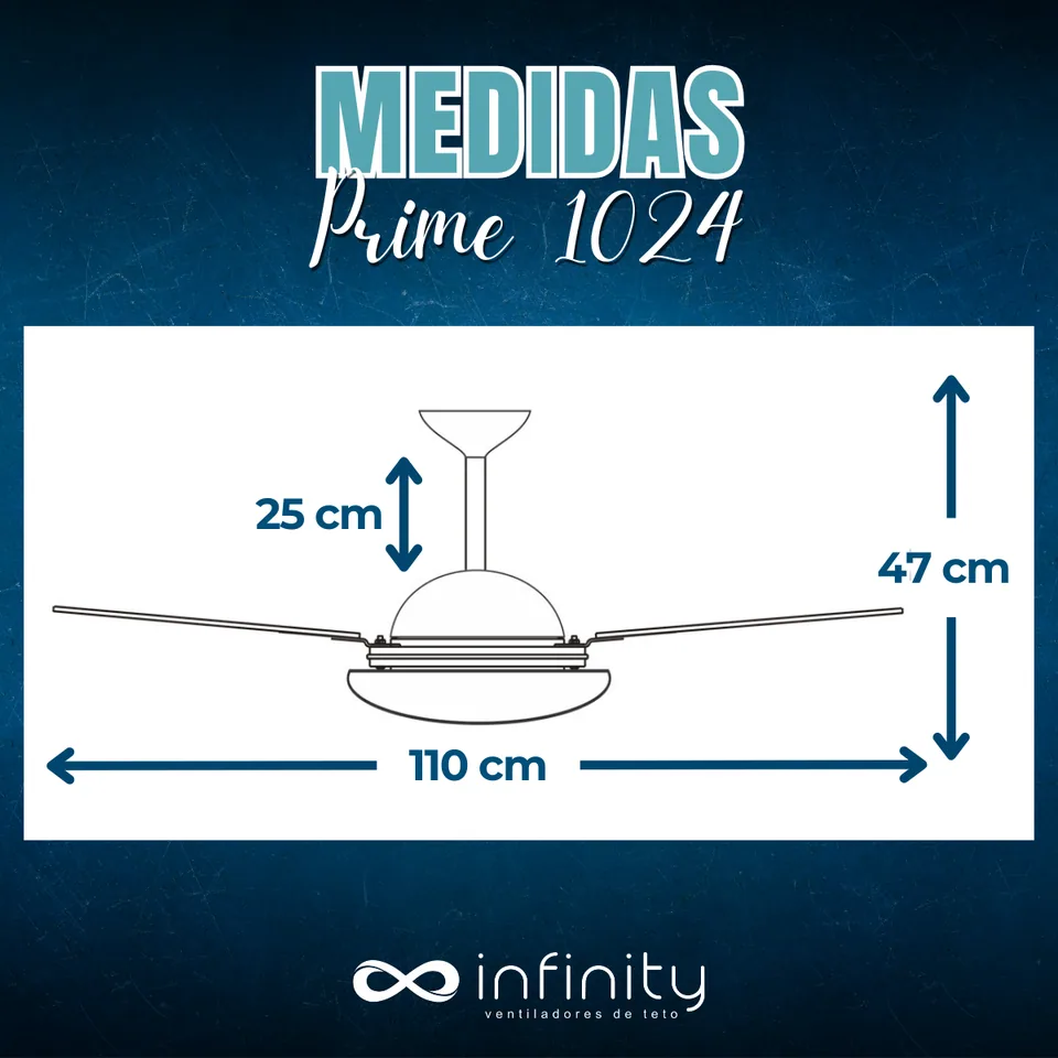 Medidas do ventilador
