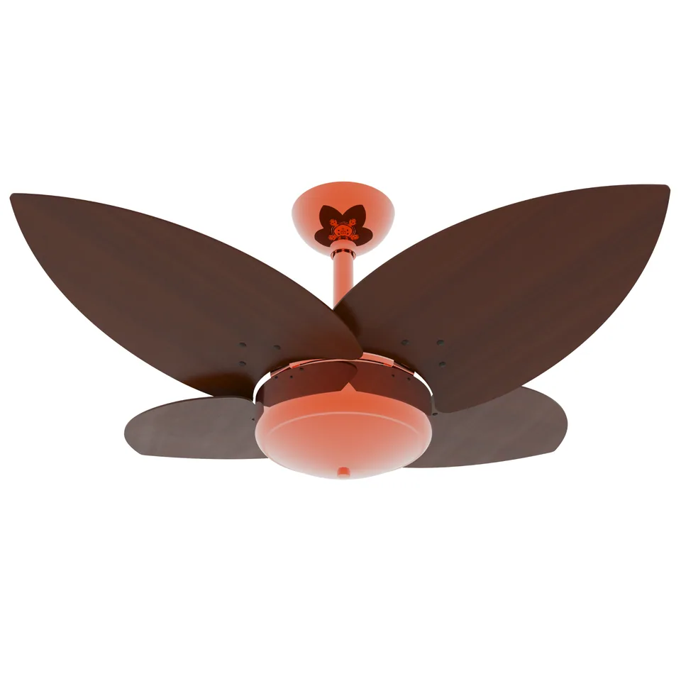 Lótus Commerce 1035 – Corpo cobre · 4 pás MDF tabaco