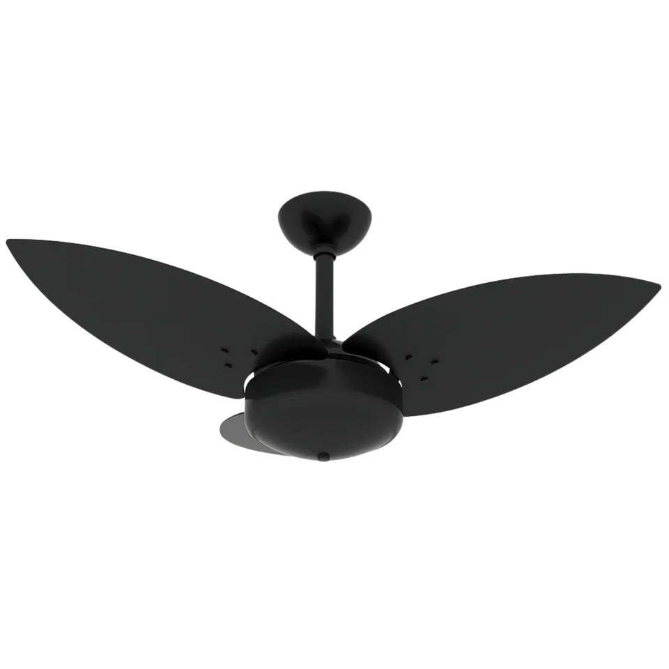 Lótus Commerce 1035 – Corpo preto · 3 pás MDF preto