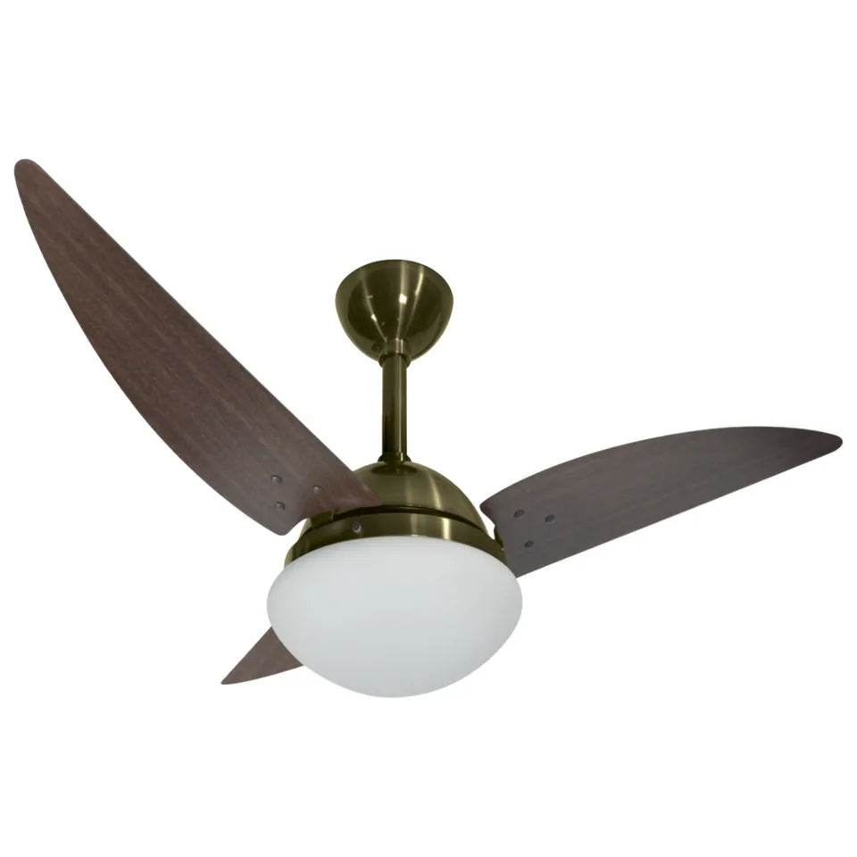 Classic 1040 – Corpo verde fumê · 3 pás MDF tabaco
