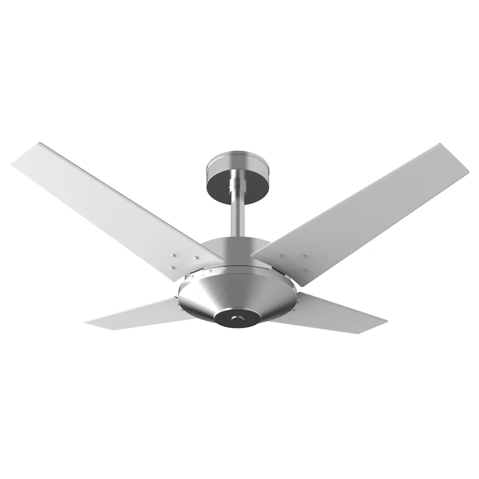 Línea Commerce 1055 – Corpo escovado · 4 pás MDF branco
