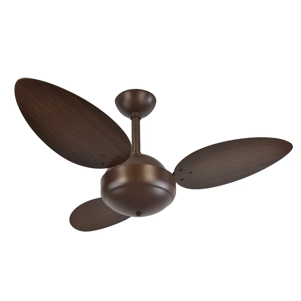 Prime Commerce 1057 – Corpo marrom texturizado · 3 pás MDF tabaco