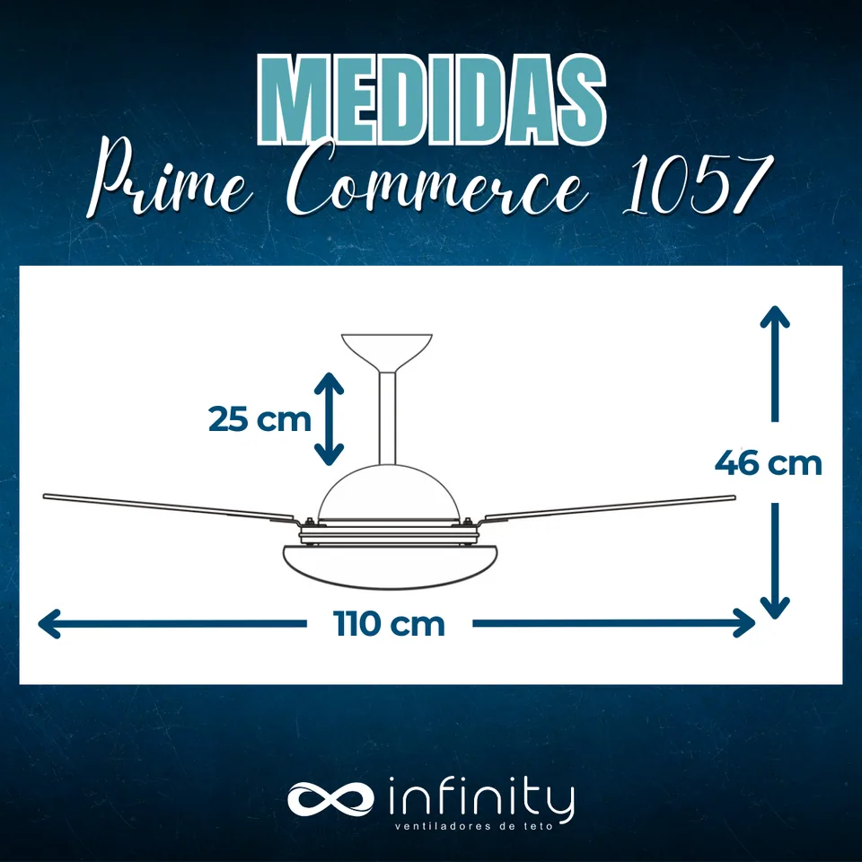 Medidas do ventilador