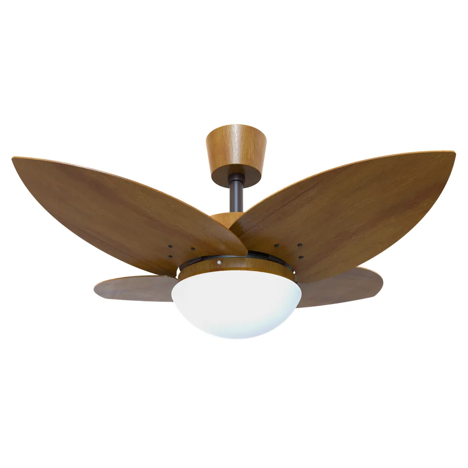 Lótus Madeira 1060 – Cano marrom texturizado · 4 pás MDF imbuia
