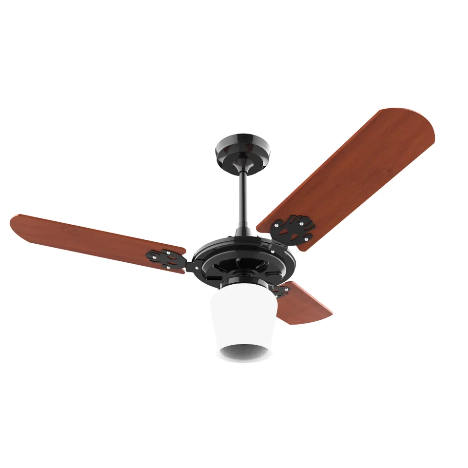 Joy 2001 – Corpo preto brilho · 3 pás MDF mogno