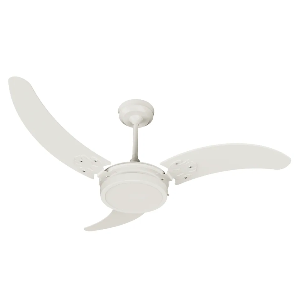 Soft LED 2002 – Corpo branco brilho · 3 pás MDF branco
