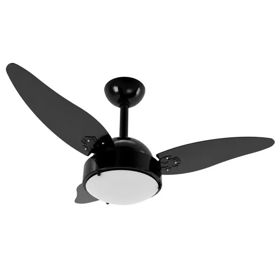 Max 1005 – Corpo preto brilho · 3 pás MDF preto