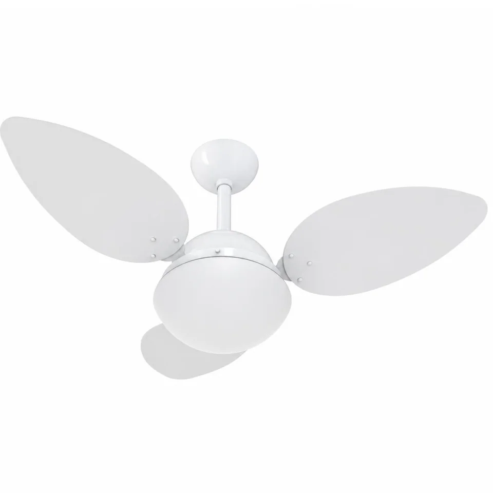 Prime 1024 – Corpo branco brilho · 3 pás MDF branco