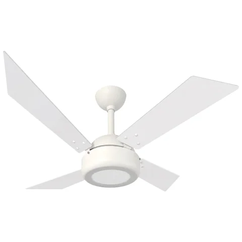 Tek LED 1043 – corpo branco texturizado, pás branco