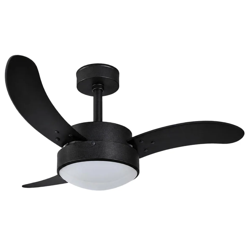 Evolution 1050 – Corpo preto texturizado · 3 pás MDF preto
