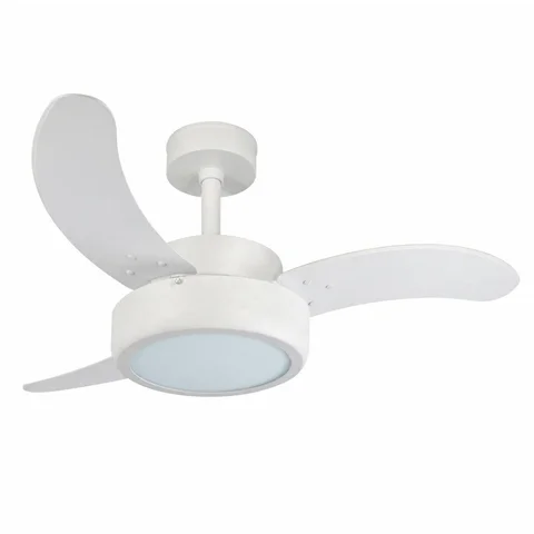 Evolution LED 1052 – corpo branco texturizado, pás branco