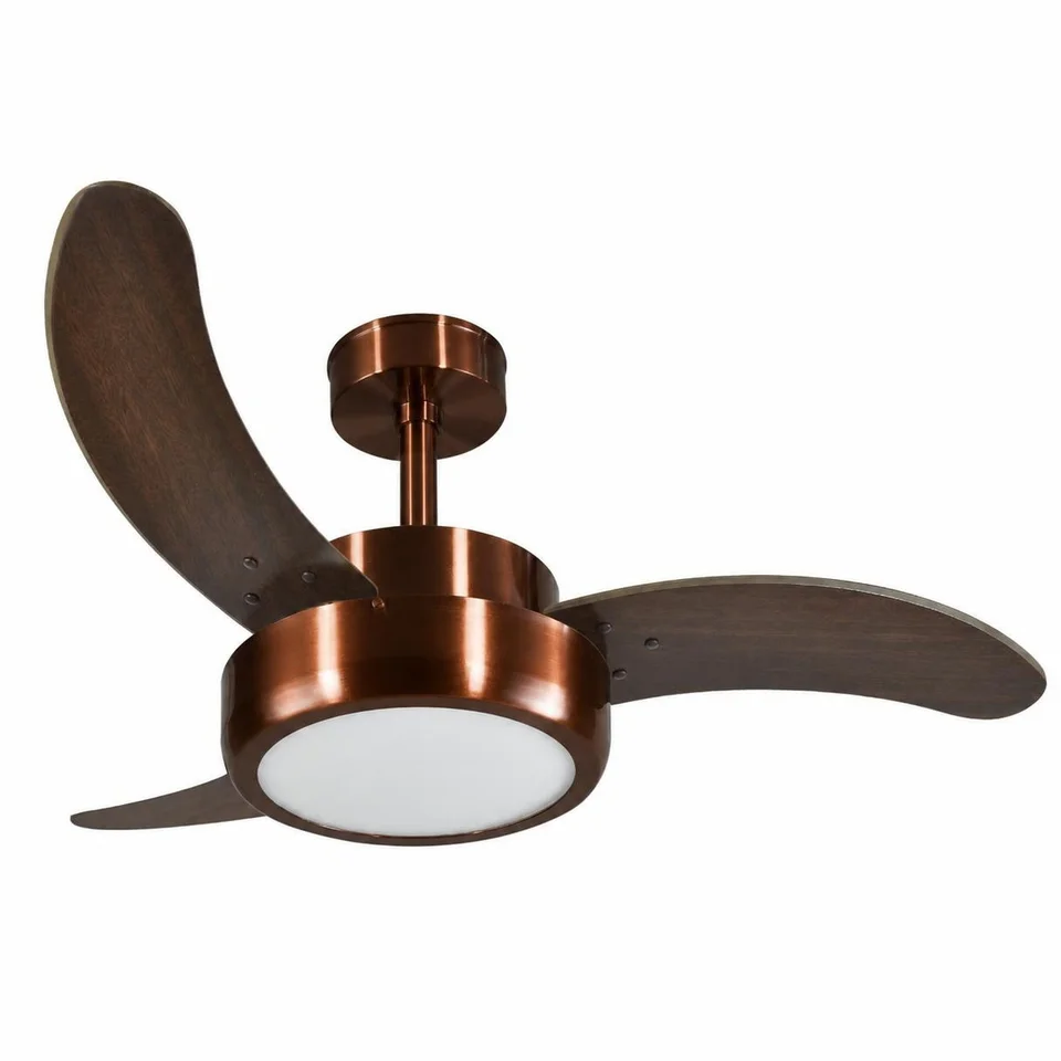 Evolution LED 1052 – Corpo chocolate · 3 pás MDF tabaco