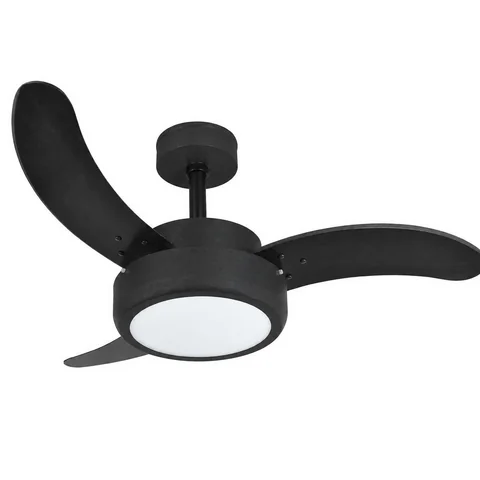 Evolution LED 1052 – corpo preto texturizado, pás preto