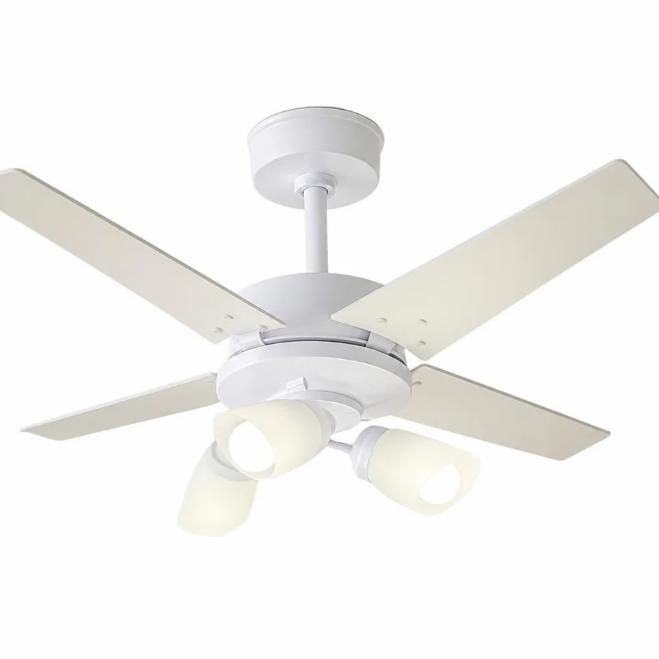 Línea Tulipa 1056 – Corpo branco brilho · 4 pás MDF branco