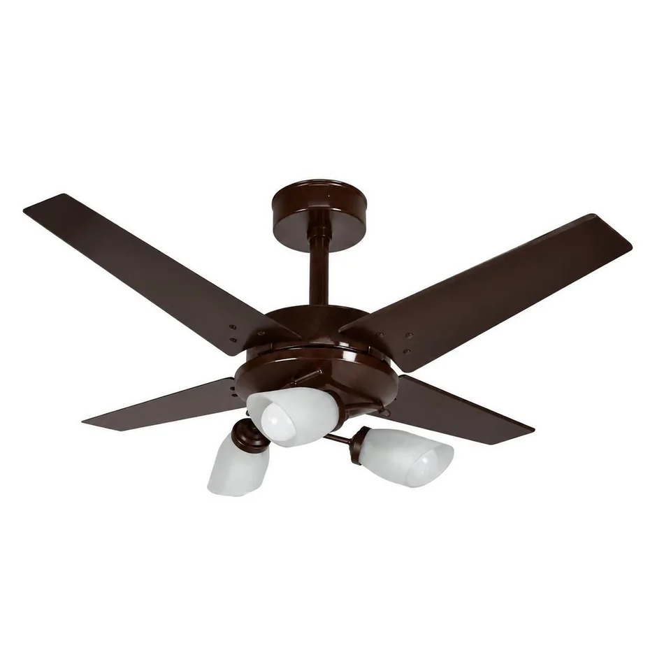 Línea Tulipa 1056 – Corpo marrom brilho · 4 pás MDF tabaco
