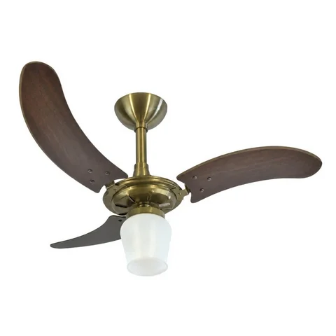 Plafon Pêra 2000 – corpo verde fumê, pás tabaco