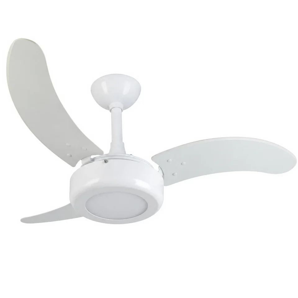 Lux LED 2008 – Corpo branco brilho · 3 pás MDF branco